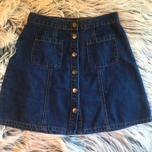 denim skirt from urban outfitters.